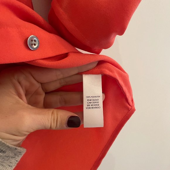 Calvin Klein Coral Button down shirt - Picture 4 of 6